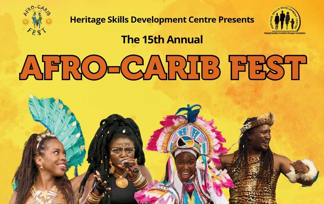 Flyer header for the Afro-Carib Fest.